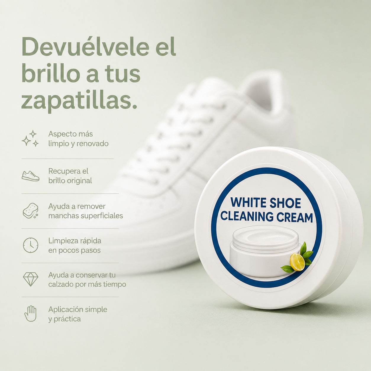 Crema Limpiadora para Zapatos