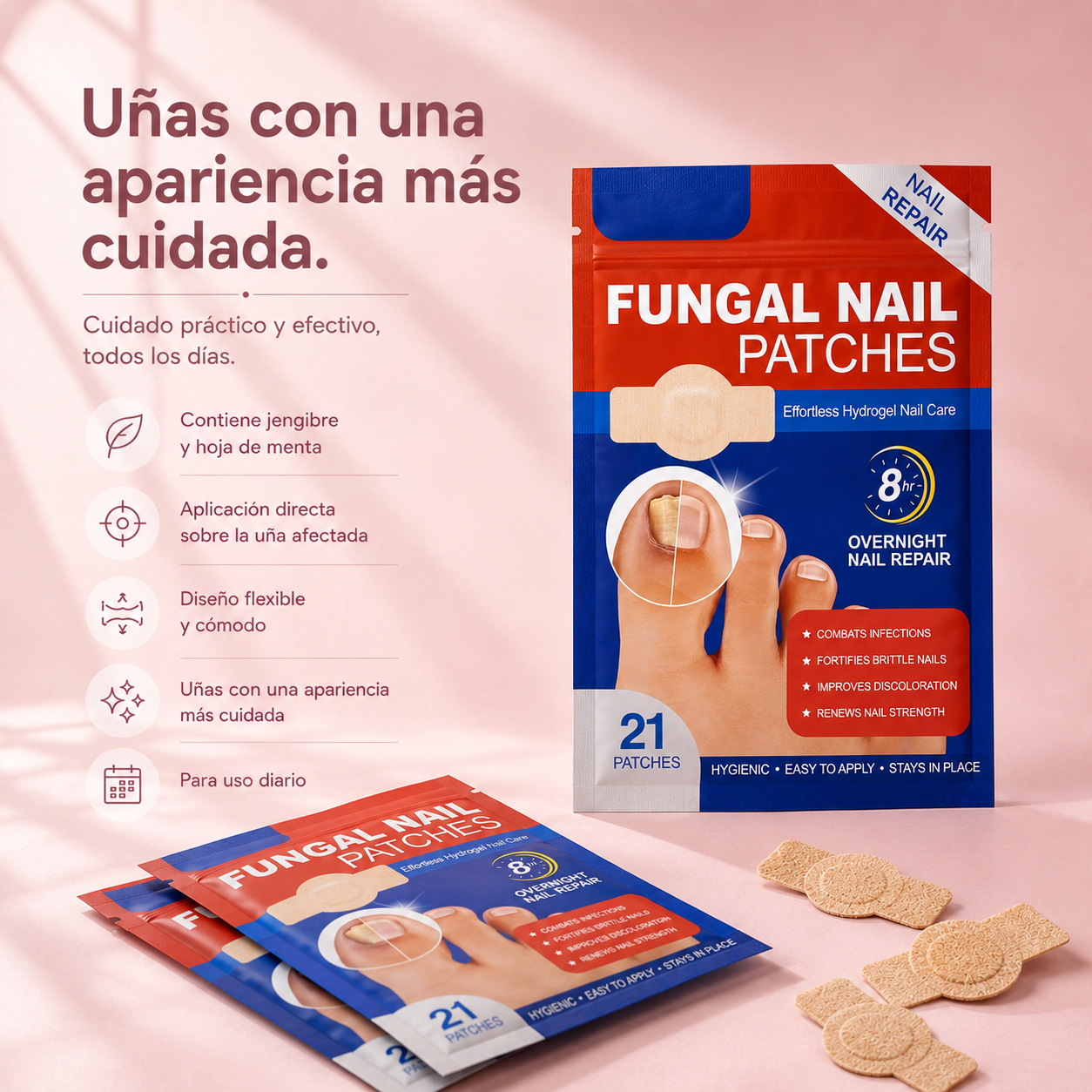 Parches para Hongos en Uñas de Pies